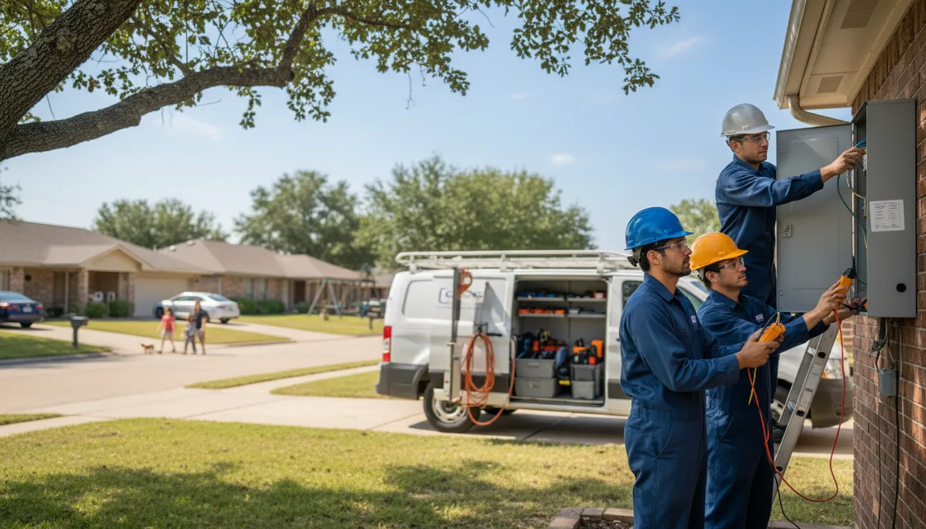 Certified electrician providing emergency electrical services in Bertram, TX
